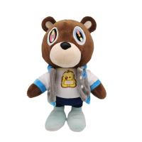 Oso De Peluche Kawaii Kanye Dropout Decoración Para Hogar Y Habitación Regalo De Cumpleaños Juguete Suave De Oso Teddy Estilo Kanye West Graduación - details 4