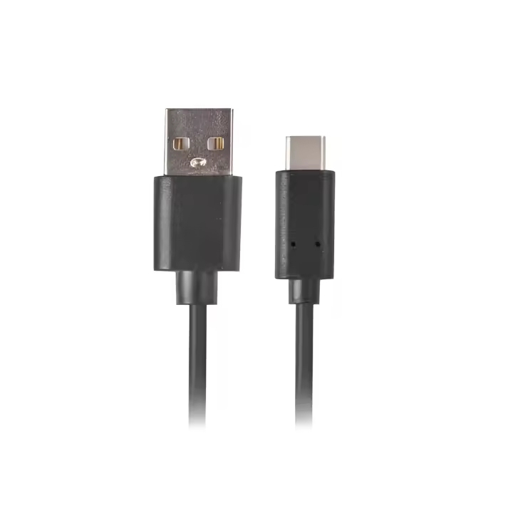 Cable USB LANBERG 2.0 Macho/USB C Macho 0.5M Negro - 1