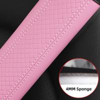 Almohadilla De Cinturón De Seguridad De Cuero PU Para Coche Cubierta De Hombro Transpirable Protección Accesorios De Automóvil Interior - details 16