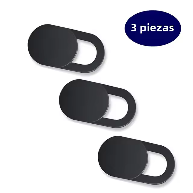 3pcs Cubierta De Cámara Web En Negro Plástico Anti-Hacker Shutter Protección De Privacidad Para Smartphone Laptop Desktop - 1