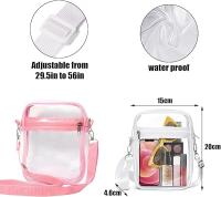 2 Pcs Bolso Transparente, Bandolera para Mujer con Correa Ajustable y Desmontable, Bolsa de Hombre Impermeable, para Concertos Estadio - details 0