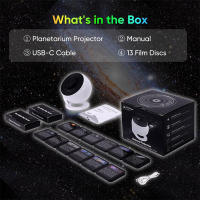 Proyector De Galaxia Para Dormitorio Imagen HD Ajustable Con Regulador De Knob 13 Discos De Película Planetario Para Niños Luz Nocturna Estelar - details 8