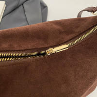 Bolso De Hombro PU De Gran Capacidad Con Cierre De Cremallera Color Sólido Para Mujer Estilo Fashion Bolsas Femininas A-DH - details 12