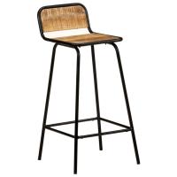 vidaXL Taburetes de cocina 2 unidades madera maciza de mango - details 6