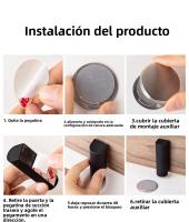 Nuevos Parachoques De Puerta Ultra Fina Silenciosa Anticolisión Sin Perforación Fuerte Magnetismo Para Baño Material ABS+Magnetismo Fuerte - details 10
