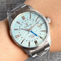 Reloj Automático Tandorio NH34 Para Hombres 39mm GMT Pilot Diversión AR Cristal De Zafiro Fecha Resistente Al Agua 20BAR Moda Relojes De Pulsera De Acero Inoxidable - details 13
