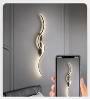 Lámpara De Pared LED Moderna Para Dormitorio Y Sala De Estar Luz De Noche Dorada Con Fuente De Luz LED Decoración Para Hogar Y Sofa - details 6