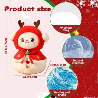 Juguete de peluche navideño, muñeco de Papá Noel de peluche, muñeco de nieve, reno, árbol, muñeco de peluche de cristal - details 0