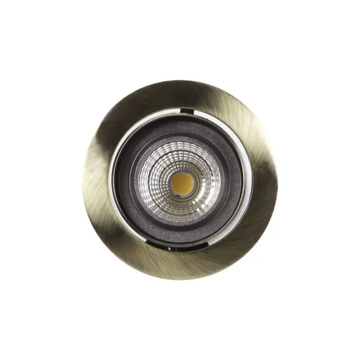 HUANGJISOO Foco Empotrable LED Downlight Basculante 634 GX5,3 12V 50W Cuero JISO 634D-13 - Ahorro Energético - 1