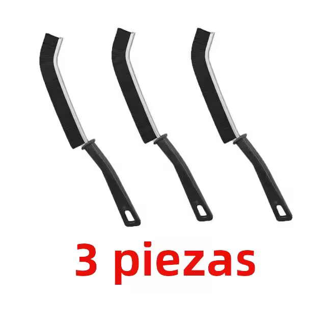 Cepillo De Limpieza Para Espacios Pequeños 3/6pcs Duros De Hierro Duraderos Para Baño Cocina Y Pisos De Azulejos Cabeza Angosta Para Esquinas Y Rincones - 1