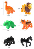 Juguetes Educativos De Bloques Grandes Para Niños Animal Set De Accesorios Con Conejo Pescado Oso Pollo Cerdo Pato Perro Gato Caballo Vaca Oveja Regalos - details 2