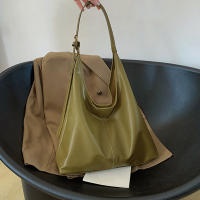 Bolso De Hombro Para Mujer Estilo Coreano Con Gran Capacidad Bolso Cruzado Sencillo Y Casual De Cuero PU Bolsa De Mano Con Solapa - details 20