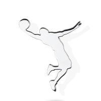 Emblema De Metal Para Coche DSYCAR 1Pcs Adhesivo De Banda De Baloncesto Para Maletero De Auto Estilo Cartoon - details 3
