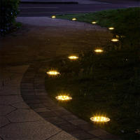 Lámpara Solar IP68 LED Para Exteriores Luz De Suelo Con Energía Solar Para Jardín Patio Camino Decoración De Jardín Luz Subterránea Para Pista Y Pared - details 10