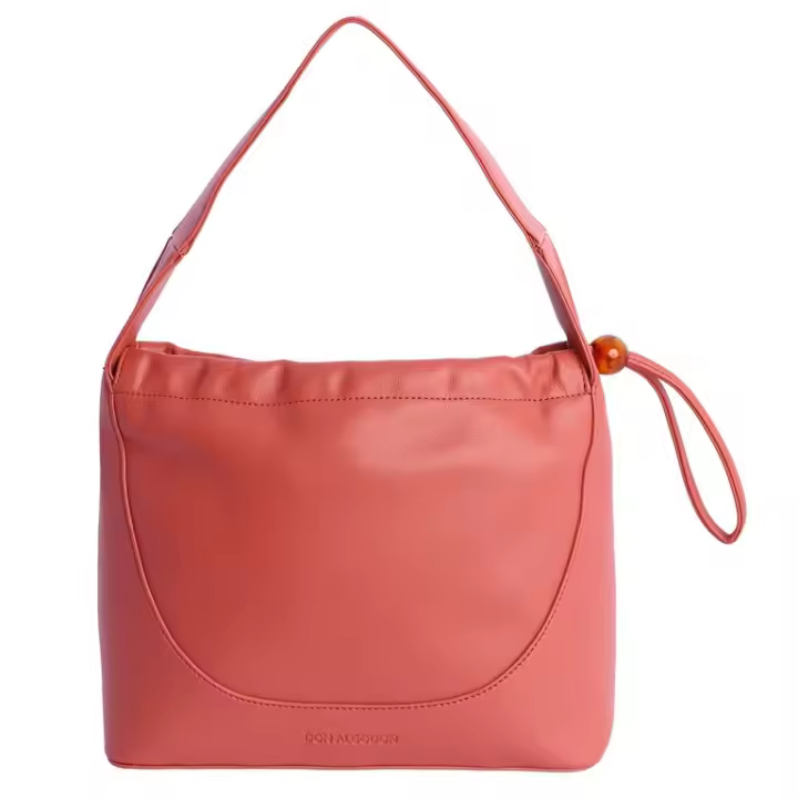 DON ALGODON BOLSO HOBO DE HOMBRO CORAL - 1