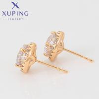 Pendientes De Estilo Clásico Para Mujer Xuping Joyería Nueva Colección Elegante Geometría Color Oro Único Regalo De Navidad - details 3