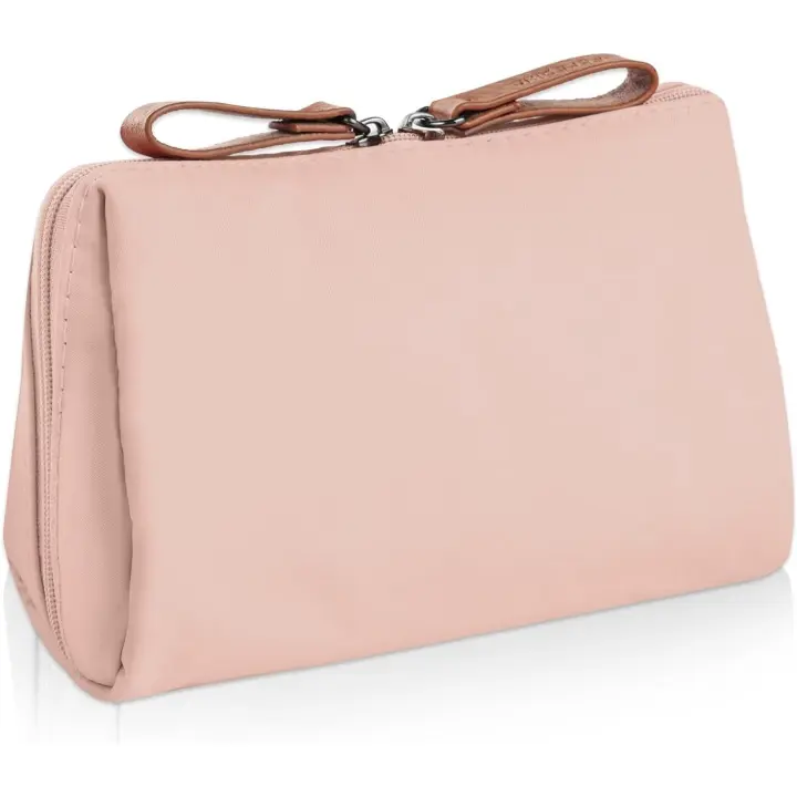 Neceser de viaje para maquillaje, neceser pequeño, mini neceser con compartimentos, neceser multifuncional impermeable, neceser portátil - 1