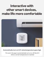 Sensor De Temperatura Y Humedad Inteligente WiFi/Zigbee Tuya Con Pantalla LCD Soporte Alexa Google Home Medidor Humidímetro Termómetro Para Interior - details 1
