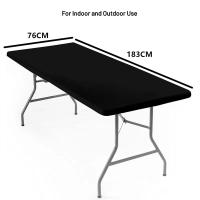Cubierta De Mesa Plegable Rectangular De Poliéster Tela De Mesa Elástica En Spandex Lavable Para Picnic Uso Exterior Y Interior - details 0