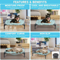 Sillín Para Perros Desmontable Y Plegable Para Camping Y Viajes Cama Elevada Para Gatos Portátil Lavable Adecuado Para Todas Las Estaciones Hogar De Perros Móvil - details 5