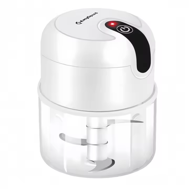 Picadora Electrica, Mini Picador Eléctrico de Alimentos, Recargable USB, Capacidad 250 mL, 3 Cuchillas Acero Inoxidable, Portatil Batidora Trituradora Utilizado Para Cebolla, Ajo, Carne, Vegetal - 1