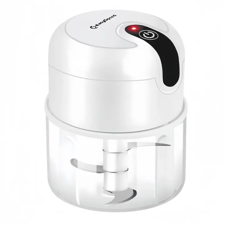 Picadora Electrica, Mini Picador Eléctrico de Alimentos, Recargable USB, Capacidad 250 mL, 3 Cuchillas Acero Inoxidable, Portatil Batidora Trituradora Utilizado Para Cebolla, Ajo, Carne, Vegetal - 1
