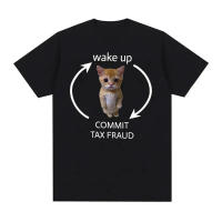 Camiseta Gráfica De Gato Divertido Para Hombres Y Mujeres Algodón 100% Manga Corta Estilo Casual Impresión De Gato Activo - details 3
