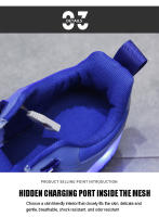 Zapatillas De Niños Con Luces LED Zapatillas De Patinaje Al Aire Libre Para Niños Y Niñas Zapatos Deportivos Cargados Por USB Zapatillas Casuales - details 5
