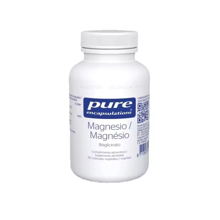 PURE ENCAPSULATIONS MAGNESIO BISGLICINATO 90 CÁPSULAS VEGETALES - 1
