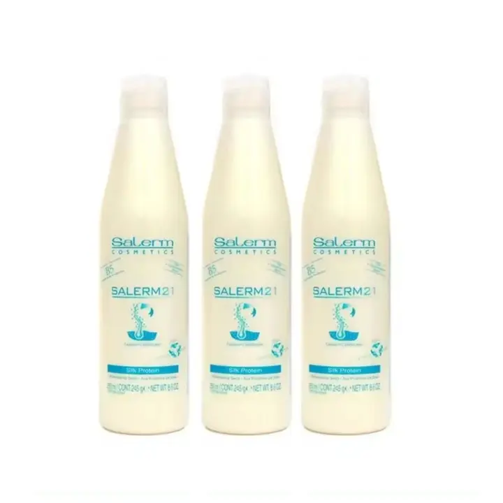 Bellas Extensiones- SALERM 21 PROMOCION PACK 3. Salerm Cosmetics 21 Mascarilla sin aclarado reparadora 250ml. Silk Protein Leave-In Conditioner de Salerm 21,  acondicionador y mascarilla sin aclarado. - 1