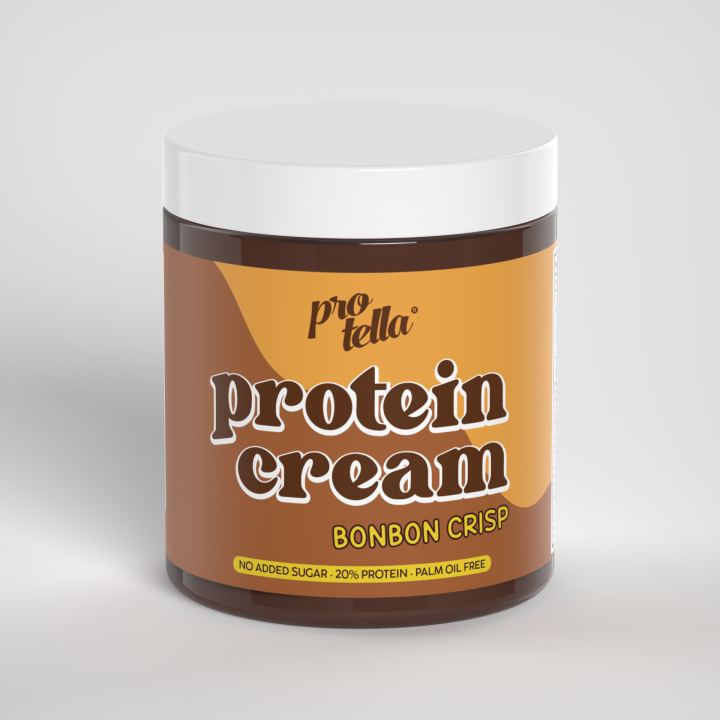 Protella Crema Proteica Bonbon Crisp 250g - Chocolate con Avellanas - Alta Fuente de Proteína