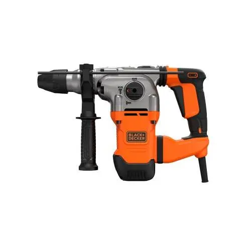 Black & Decker Martillo Sds-plus 1250W Black+Decker | Hormigón 32mm | Adaptador y Maletín - 1