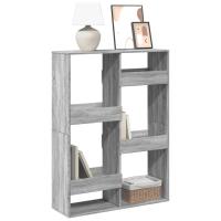 vidaXL Estantería de madera de ingeniería 100x33x135 cm en color Gris sonoma/Madera antigua/Negro y más | almacenamiento funcional diseño moderno para baño dormitorio sala - details 0