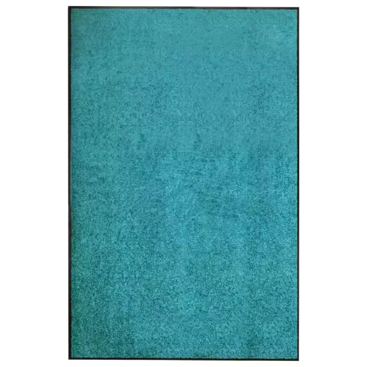 vidaXL Felpudo Lavable 120x180 cm Alfombra Entrada Pasillo Casa Puerta Color Azul,  cyan,  Antracita y mas - 1