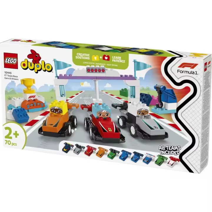 Lego 10445 Coches de Carreras y Pilotos de Formula 1 Lego Duplo - 1