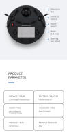 Robot Barredor Automático Inteligente Lazy Touch Clean Aspirador Recargable - details 1