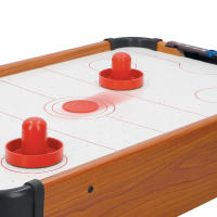 COLORBABY - Juego de mesa Hockey Aire sobremesa madera 56x31x10 cm para niños, Fabricado de madera resistente, 2 empujadores con base de fieltro, 2 discos y 2 marcadores manuales, +6 años - details 4