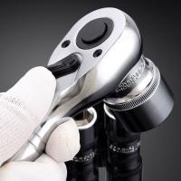 Llave De Destornillador Mini De 1/4 Pulgada Con Cabeza Corta Y Desenganche Rápido Doble Dirección 72 Dientes Herramienta De Aleación De Acero - details 0