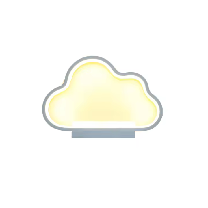 Aplique Modern LED with shape de cloud acrílica, Infantil Dormitory, Salón, pasillo, Blanco - 1