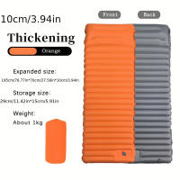 Colchón De Campaña Ultraligero Inflable Con Bomba Integrada 10cm Para Pesca Senderismo Viajes Y Acampar Material PVC - details 9