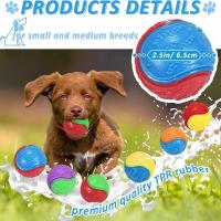 Juguete Interactivo Para Perros Bola De Goma Resistente Mordedor Squeaky Bola De Alta Rebound Para Jugar Con Perros Tamaño Para Pupusas - details 6