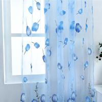 Cortinas De Voile Tulle 100x200cm Patrón De Tulipán Transparente Para Dormitorio Sala De Estar Balcón Cocina Cortina Solánea - details 10