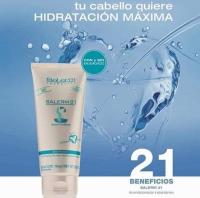 Bellas Extensiones- Pack Salerm 21 reparación champú 300ml.y mascarilla 200ml. Pack Salerm 21 nutrición e hidratación capilar formado por Champú Salerm 21 con ácido hialurónico y mascarilla Salerm 21. - details 2