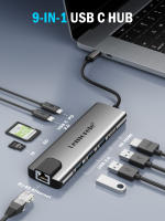 Lemorele Adaptador Multiport USB C 9 en 1 con Ethernet Gigabit, 100W PD, HDMI 4K, 3 USB 2.0, Puerto de Datos USB C de 5Gbps, Lector de Tarjetas SD/TF, Estación de Acoplamiento para Portátiles MacBook, Lenovo, HP y Dell. - details 1