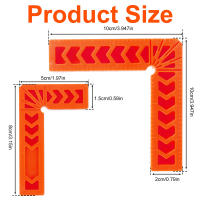 8Pcs Juego De 90 Grados Posicionadores Cuadrados 4 Pulgadas/3 Pulgadas Abrazaderas De Ángulo Durable Plásticas Reutilizables Para Carpintería Y Bricolaje - details 6