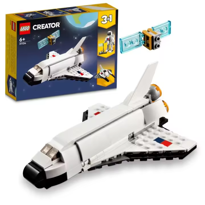 LEGO : Lanzadera Espacial - Creator 3 - en -1 - Figura de Astronauta - Nave de Juguete  - Regalo Original - Edad recomendada mayores de 6 años - 1