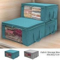 Bolsa Plegable De Almacenamiento Para Ropa Y Juguetes Organizador De Algodón No Tejido Para Hogar Cubiertas Y Fundas - details 0
