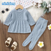 Vestido de noche para niños pequeños de 1 A 3 años, ropa de invierno de DOT de manga Larga para niños - details 4