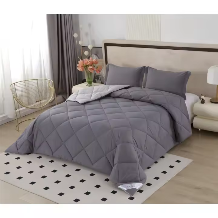 EDREDON Relleno Nórdico para Invierno Edredón Nórdico BICOLOR ACOLCHADO REVERSIBLES 2 EN 1 GROSOR 460 gr/m² cama 90CM,105CM,135CM,150CM 180-240CM x 260 cm, de Fibra poliester indeformables ,  Transpirable,Suave y antiácaros OJO ENVIO COLOR ALEATORIOS - 1
