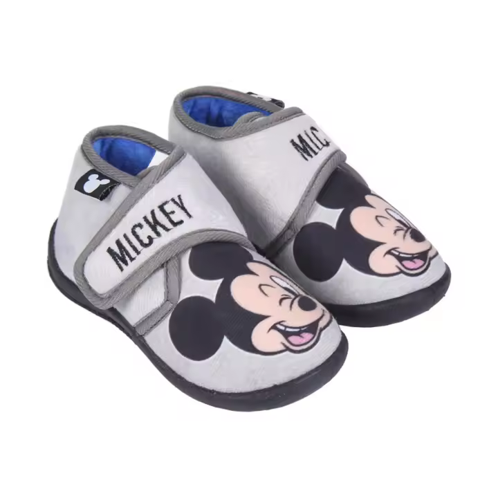 Zapatillas de Casa Media Bota Mickey Mouse Gris Niño - 1
